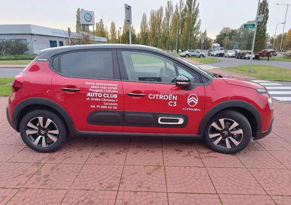 Citroen C3 cena 76000 przebieg: 3000, rok produkcji 2023 z Nowy Staw małe 56